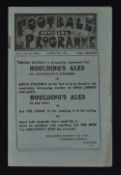 Scarce 1921 FA Cup semi-final Football Programme at Anfield 19 March 1921 Cardiff City v
