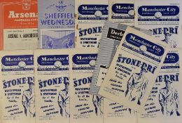 1952/53 Manchester City home football programmes v Liverpool, Burnley, WBA, Cardiff City, Bolton