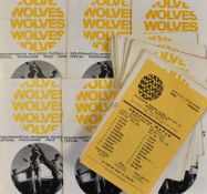 1967/68 Wolverhampton Wanderers complete home season football programmes plus Colours v Whites