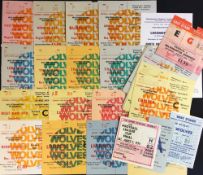 1973/74 Wolverhampton Wanderers match tickets including homes to include WBA (practice), v Leipzig