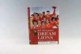 Scarce British Lions signed rugby book - titled Bill McLaren's 