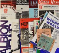 1969/70 Wolverhampton Wanderers away football programme collection (24) Fair-Good plus away match