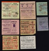 Manchester United home match tickets in the FA Cup to include 1963/64 Sunderland, Barnsley (away),