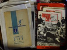 Collection of Bristol City Football Programmes some home, mainly aways, from 1960's onwards up to