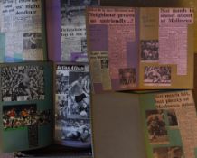 Collection of Wolves scrapbooks from late 1960's to early 1980's covering many games with lots of