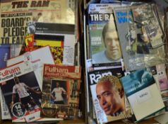 Assorted Football Programme collection to include good content of Derby County with team sheets,