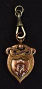 1920/1921 Staffordshire Senior Cup Winners 9crt gold hallmarked football medal warded to JM Martin