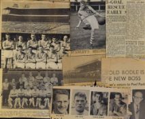 Accrington Stanley 1950's to early 1960's newspaper cuttings covering the last period of the