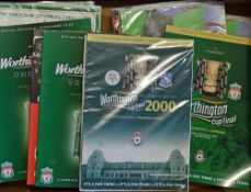 Selection of 1980s-2000s League Cup Final Football Programmes includes Coca Cola, Milk, Rumbelows,