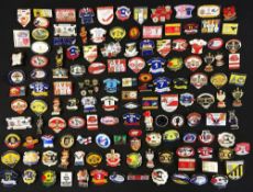 Large collection of Rugby League pin badges - to incl League and Challenge Cup Finals, Super League,