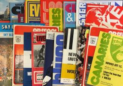 1973/74 Wolverhampton Wanderers away Football programmes to include full season including Arsenal (