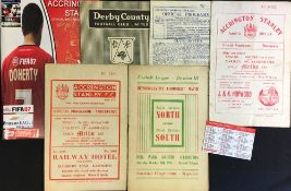 Accrington Stanley football programme selection to include homes 1954/55 East Fife (F), 1955/56