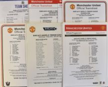 Manchester United Under-21 Premier league home Football programmes to include 2012/13 Southampton (