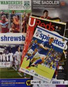 2013/14 Wolverhampton Wanderers away friendly match programmes to include Chesterfield, Barnsley, W
