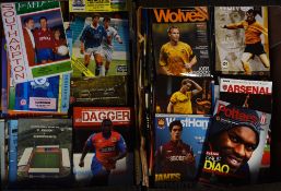 Collection of mainly modern football programmes with a good content of interesting fixtures plus a