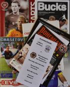 2010/11 Wolverhampton Wanderers away friendly Football Programmes to include Distillery,