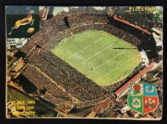 1974 British Lions v South Africa programme - for 4th and final test match at Ellis Park, (13-13