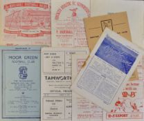 Selection of Wolverhampton Wanderers 'A' team away football programmes to include 1955/56 Shrewsbury