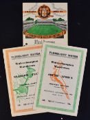 Floodlights at Molineux Football Programmes 1953/54 to include South Africa + match ticket (1st