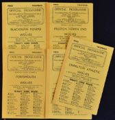 1946/47 Wolverhampton Wanderers v Charlton Athletic Football Programme plus Stoke City,