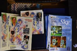West Bromwich Albion home football programmes for seasons 1991/92, 1992/93 and 1993/94 each in an
