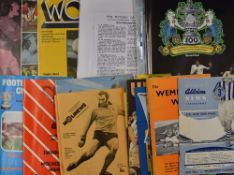 Wolverhampton Wanderers big Football programmes to include 1960 semi-final v Aston Villa, 1960 Final
