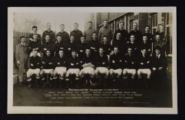 1925/1926 Wolverhampton Wanderers team postcard, players named. Good.
