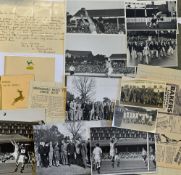 1947 South Africa tour of Australia press photographs depicting the team in action, suited up, in