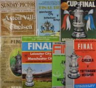 Collection of FA Cup Final Football Programmes for 1967, 1968, 1969, 1972, 1978, 1981 (+ ticket),