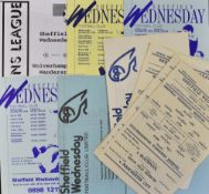 Sheffield Wednesday Reserves v Wolverhampton Wanderers football programmes seasons 1961/62, 1963/64,