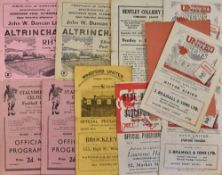 Non-league football programme selection to include 1952/53 Stalybridge Celtic v Hyde United (FAC), v