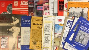 Selection of football club programmes to include 1957/58 Charlton Athletic v Huddersfield Town (7-