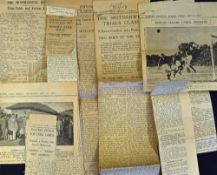 1934 Motherwell tour of South Africa press cuttings generally from the Eastern Province Herald,
