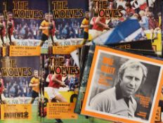 1976/77 Wolverhampton Wanderers home Football Programmes to include League and Cup plus v West