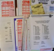 Collection of Wolverhampton Wanderers team sheets for 1998/99 season to include the Southern