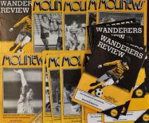 1985/86 Division 3 Wolverhampton Wanderers home football programmes to include full league season