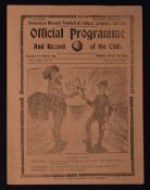 Pre-war 1930/31 Tottenham Hotspur v Wolverhampton Wanderers Div. 2 Football Programme, 4 pager dated
