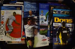 Collection of modern football programmes to include clubs who have moved football stadiums (for