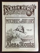 1934/35 West Bromwich Albion v Wolverhampton Wanderers Division 1 Football programme dated 13