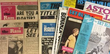 Wolverhampton Wanderers large sized away football programme issue for different clubs to include