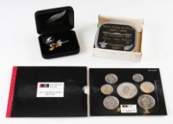New Zealand All Blacks Rugby collectibles - incl boxed tie pin, 17