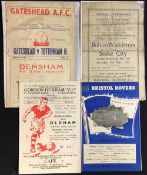 Selection of interesting football programmes to include 1945/46 Bolton Wanderers v Stoke City (