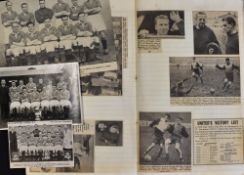 1958 Munich to Wembley scrapbook put together by a Manchester United fan & follower, one of the most