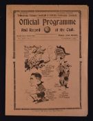 1934/35 Tottenham Hotspur v Wolverhampton Wanderers Division 1 Football programme. Slight crease,