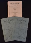 1950's Irish football programmes to include 1950/51 Sligo Rovers v Shamrock Rovers (City Cup), v