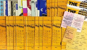 1966/67 Wolverhampton Wanderers home football programmes (23) plus public practice Colours v