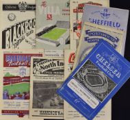 1952/53 Manchester United away football programmes to include Chelsea, Portsmouth, Sheffield