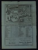 Pre-war 1929/30 Millwall v Wolverhampton Wanderers Div 2 Football Programme dated 8 March 1930 at