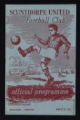 1950/51 1st League match for both clubs, Scunthorpe United v Shrewsbury Town Division 3 (N) Football