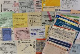 Collection of West Bromwich Albion match tickets homes to include 1961/62 Tottenham Hotspur (FAC),